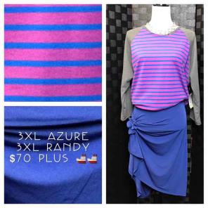Slinkly material Azure skirt