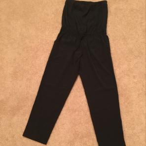 Express Black Strapless Jumpsuit