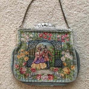 Petit point vintage evening bag