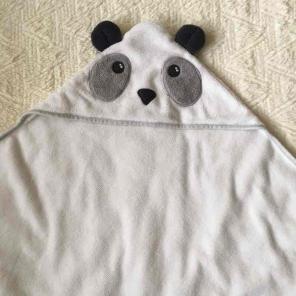 Panda baby bath towel