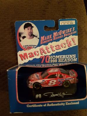 1999 Mark Mcgwire 1/64 die cast nascar