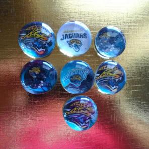 Jacksonville Jaguars glass bead magnets