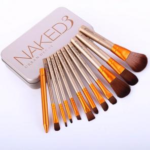 Naked 3 Makeup Brush Set 12pc with Box