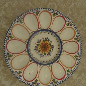 ceramical puente spain easter egg plate