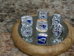 7 Patriots Super Bowl Rings w/ 2 spec ed