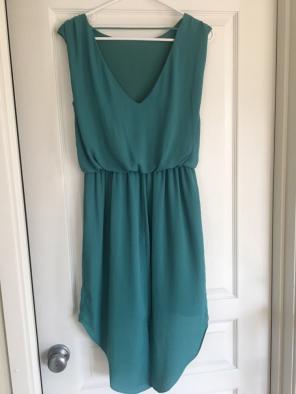 Hi-Lo Teal Dress