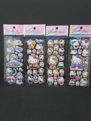Set of 10 Hello Kitty 3D Puffy Stickers