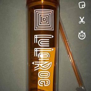 Brand new orange lularoe tumbler cup