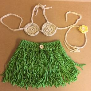 Baby Hula Girl Crochet Outfit