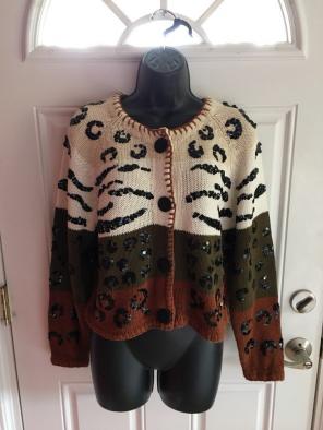 Women’s Vintage Colorblock Sweater Med