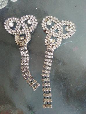 4" Rhinestone Trim 2pc