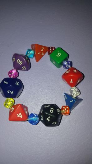 Role-playing Dice bracelet