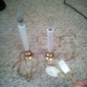 Electric cande lights 2pcs