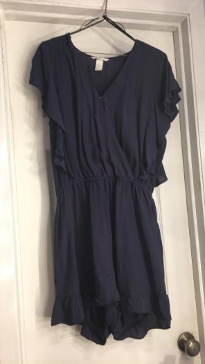 navy blue romper