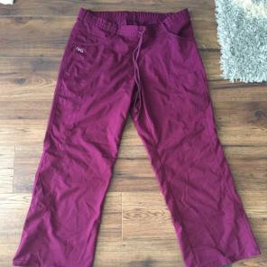 M petite Burgundy nrg Scrub Pants