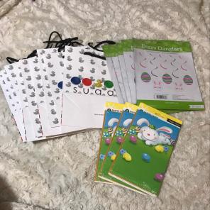 Easter Bundle 10 Bags,18 Cards & Dangler