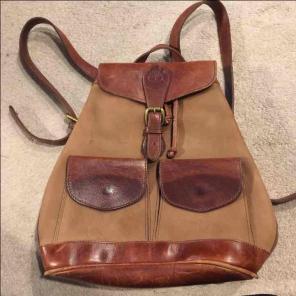Timberland Leather backpack 2 pockets