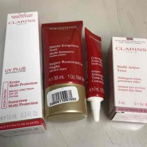 Clarins set face cream eye Yeux new spf
