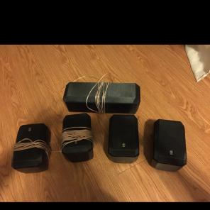 Five Yamaha Surround Speakers