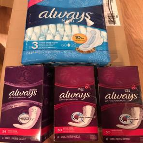 Always Xtra Protection Pads Lot Of 126