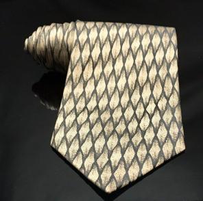 J. Ferrar 100% Silk Rustic Brown Tie