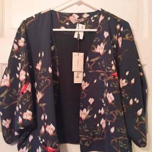 Navy silk Darling Brand shrug