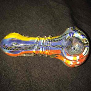 FREE SHIP! Triple Blown Fumed Bowl