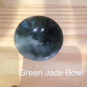 Small Green Jade Crystal Bowl