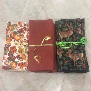 Fall and Christmas Cloth Napkins