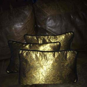 Lenox Gold 14 x 18" feather pillow set