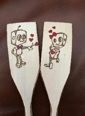 Robot Love spoon set