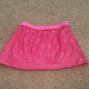 Sequence pink skirt