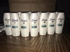 15 Travel Size Bottles Dove Soap