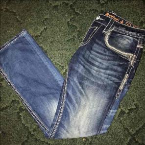 men's rock revival jeans