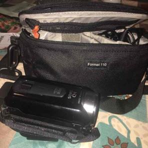 Canon camcorder with bag