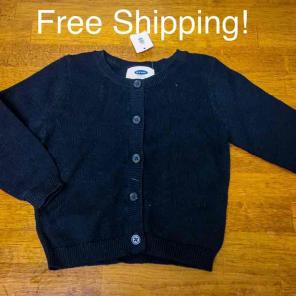 NWT (12-18 MO) Black Cardigan