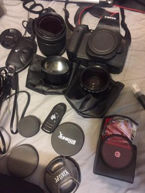 Canon 750D With Two Bags And Accesso