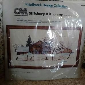 Barn Scene Stitchery Kit