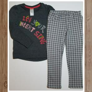 Gymboree Tee & Treggings Outfit 4T EUC