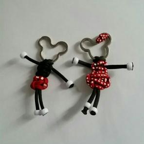 Disney Mickey & Minnie Paracord Keyfobs