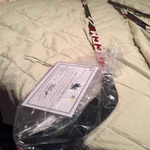 Sharks Brent Burns 2017 Game Used Stick