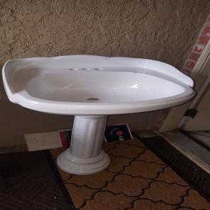 Beige New Bathroom Sink