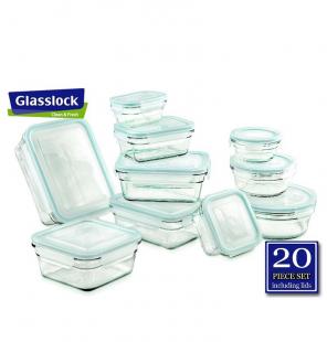 Food Storage Glass Containers 20 Pieces