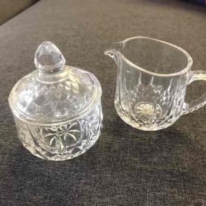LongChampCrystal sugar and creamer set