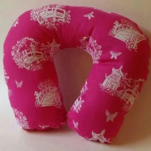 Oriental Pink Neck Pillow
