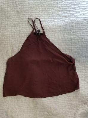 Burgundy/ Maroon crop top