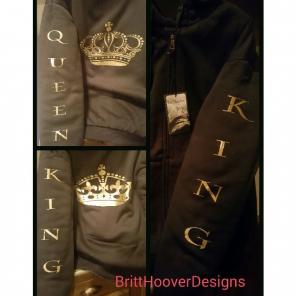 King and Queen Hoodies