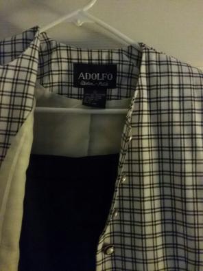 Adolfo lined jacket and lined skirt