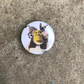 Shrek & Donkey pin