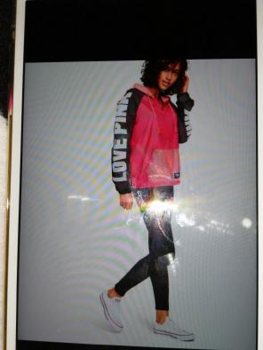 VS PINK ANORAK SIZE M/L